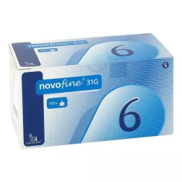NOVOFINE 6 kanüüli 0,25x6 mm, 100 tk