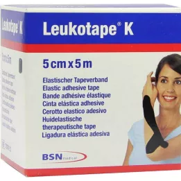 LEUKOTAPE K 5 cm must, 1 tk