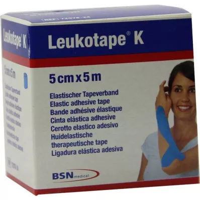 Leukotape K 5cm helesinine, 1 tk