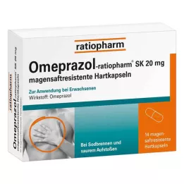 OMEPRAZOL-ratiopharm SK 20 mg kõvakapslid, 14 tk