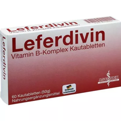 LEFERDIVIN B-vitamiini kompleksi närimistablett, 60 tk