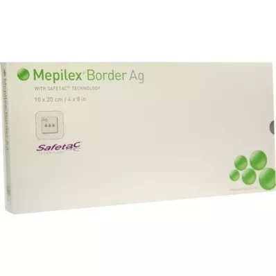 MEPILEX Border Ag vahukompress 10x20 cm steriilne, 5 tk