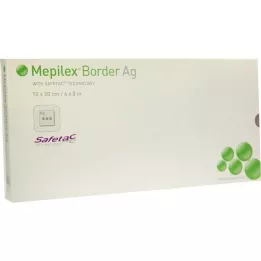 MEPILEX Border Ag vahukompress 10x20 cm steriilne, 5 tk