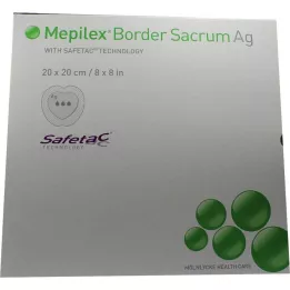 MEPILEX Border Sacrum Ag vahtpolster 20x20 cm ster., 5 tk