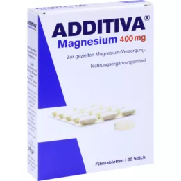 ADDITIVA Magneesium 400 mg õhukese polümeerikattega tabletid, 30 tk