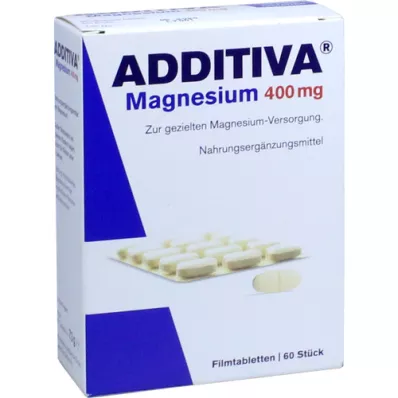 ADDITIVA Magneesium 400 mg õhukese polümeerikattega tabletid, 60 tk