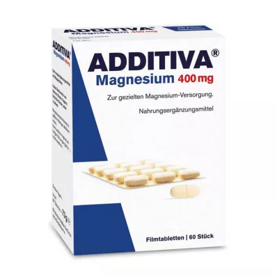 ADDITIVA Magneesium 400 mg õhukese polümeerikattega tabletid, 60 tk