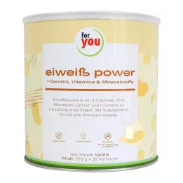 FOR YOU protein power vaniljapulber, 750 g