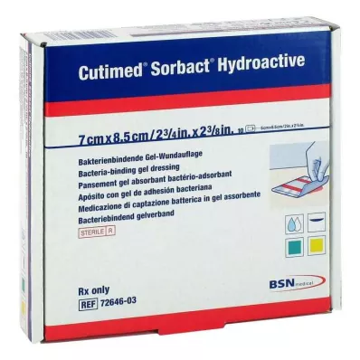 Cutimed Sorbact Hydroactive kompressid 7x8,5 cm, 10 tk Cutimed Sorbact Hydroactive kompressid 7x8,5 cm, 10 tk