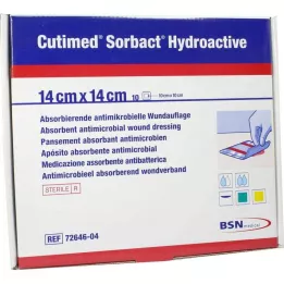 CUTIMED Sorbact hüdroaktiivsed kompressid 14x14 cm, 10 tk