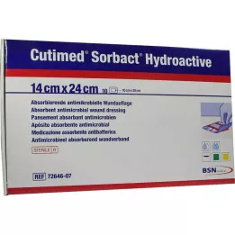 CUTIMED Sorbact hüdroaktiivsed kompressid 14x24 cm, 10 tk