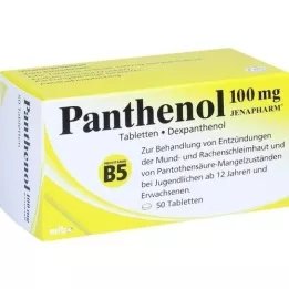 PANTHENOL 100 mg Jenapharm tabletid, 50 tk