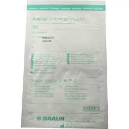 ASKINA Plum-grit steriilsed sidemetallist tampoonid, 20 tk