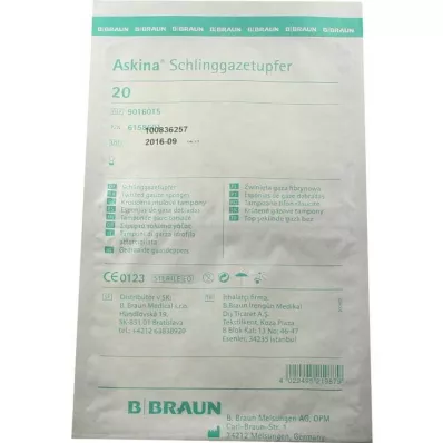 ASKINA Plum-grit steriilsed sidemetallist tampoonid, 20 tk ASKINA Plum-grit steriilsed sidemetallist tampoonid, 20 tk