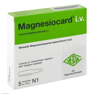 MAGNESIOCARD i.v. süstelahus, 5X10 ml