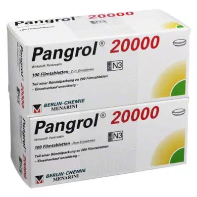 PANGROL 20 000 enteroidiga kaetud tabletti, 200 tk