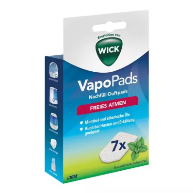 WICK VapoPads täidislõhnapadjad mentool, 1 p