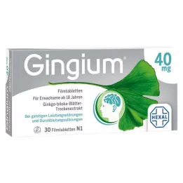 GINGIUM Õhukese polümeerikattega tabletid, 30 tk