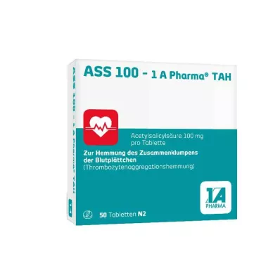 ASS 100-1A Pharma TAH tabletid, 50 tk