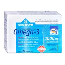 GESUNDFORM Omega-3 1000 mg Vega pehmed kapslid, 100 kapslit