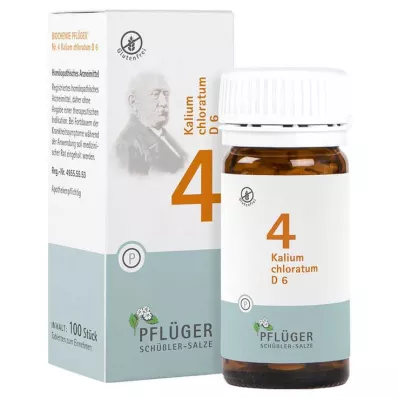 Biochemistry Pflueger 4 Potassium chloratum D 6 tabletid, 100 tk