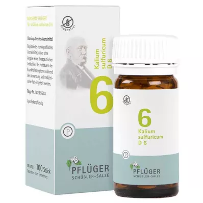 Biochemistry Pflueger 6 Kalium sulfuricum D 6 tabletid, 100 tk