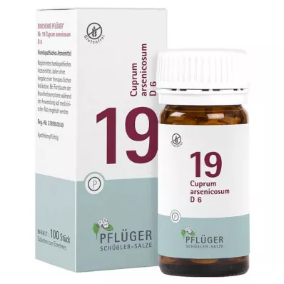 Biochemistry Pflueger 19 Cuprum arsenicosum D 6 tabletti, 100 tk