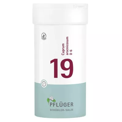 Biochemistry Pflueger 19 Cuprum arsenicosum D 6 tabletti, 400 tk Biochemistry Pflueger 19 Cuprum arsenicosum D 6 tabletti, 400 tk