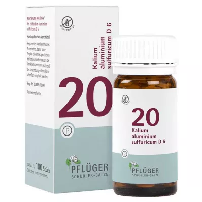 Biochemistry Pflueger 20 Potassium alumiinium sulfuricum D 6 tabletid, 100 tk