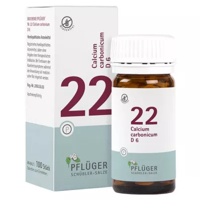 Biochemistry Pflueger 22 Calcium carbonicum D 6 tabletid, 100 tk