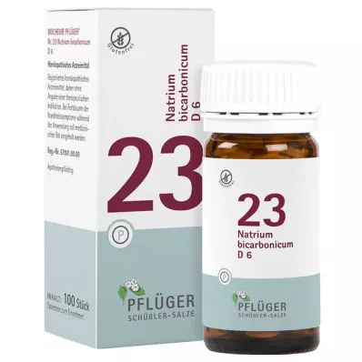 Biochemistry Pflueger 23 sodium bicarbon.D 6 tabletti, 100 tk