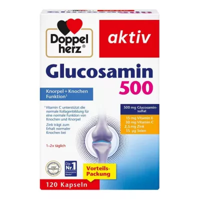 DOPPELHERZ Glükosamiin 500 kapslit, 120 kapslit