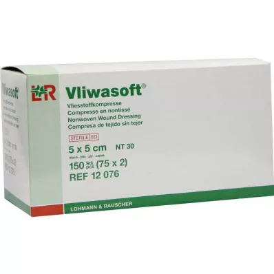 VLIWASOFT Vildist kompressid 5x5 cm steriilsed 4l, 150 tk