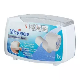 MICROPORE mittekootud krohv 2,5 cm x 5 m rebenemisega 1530NP-1SD, 1 tk
