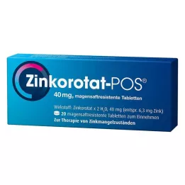 ZINKOROTAT POS kõhukese polümeerikattega tabletid, 20 tk
