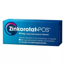 ZINKOROTAT POS kõhukese polümeerikattega tabletid, 50 tk