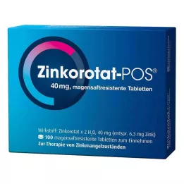 ZINKOROTAT POS kõhukese polümeerikattega tabletid, 100 tk