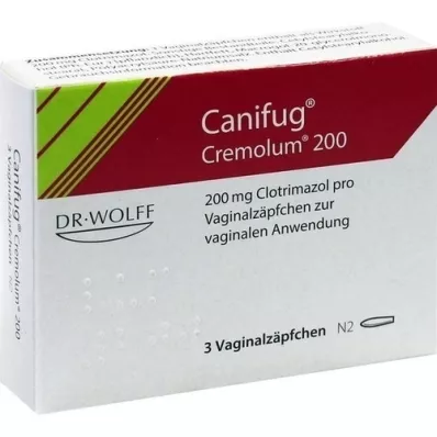 CANIFUG Cremolum 200 vaginaalsuposiit, 3 tk