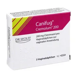 CANIFUG Cremolum 200 vaginaalsuposiit, 3 tk