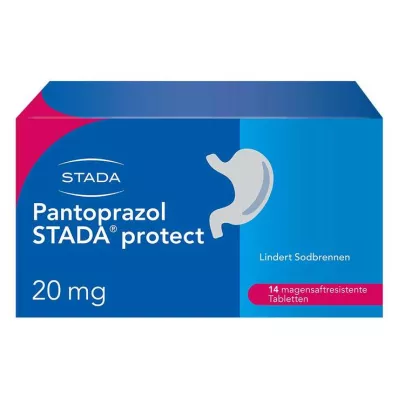 PANTOPRAZOL STADA protect 20 mg toimeainet sisaldav tablett, 14 tk