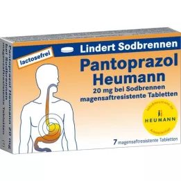 PANTOPRAZOL Heumann 20 mg b.Sodbrennen msr.Tabl., 7 tk