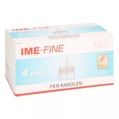 IME-peen universaalne pen-kanüül 31 G 4 mm, 100 tk