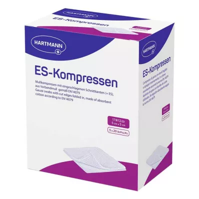 ES-KOMPRESSEN steriilne 5x5 cm 12x lahtiselt, 5X20 tk ES-KOMPRESSEN steriilne 5x5 cm 12x lahtiselt, 5X20 tk