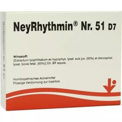 NEYRHYTHMIN nr.51 D 7 ampullid, 5X2 ml
