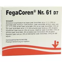 FEGACOREN nr.61 D 7 ampullid, 5X2 ml