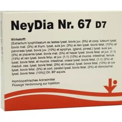 NEYDIA nr.67 D 7 ampullid, 5X2 ml