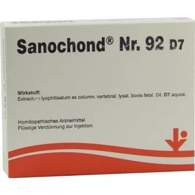 SANOCHOND nr.92 D 7 ampullid, 5X2 ml
