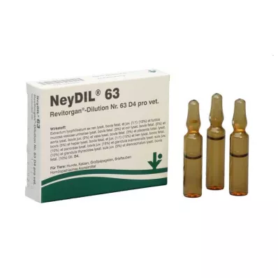 NEYDIL nr.63 Revitorgan Dil.D 4 per vet. ampulli, 5X2 ml