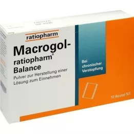 MACROGOL-ratiopharm Balance Plv.z.H.e.L.z.Einn., 10 tk