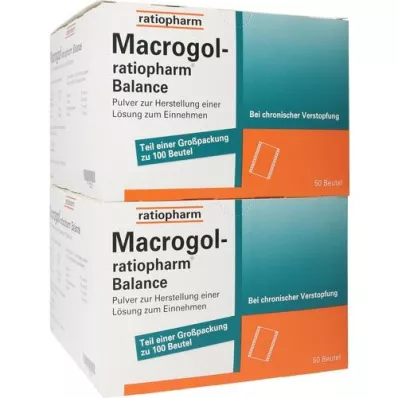 MACROGOL-ratiopharm Balance Plv.z.H.e.L.z.Einn., 100 tk